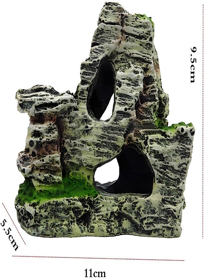 Kryoflare Artificial Moss Rock Cave Aquarium Decor, Fish Tank Hideout, Mountain Terrain Ornament - Image 5